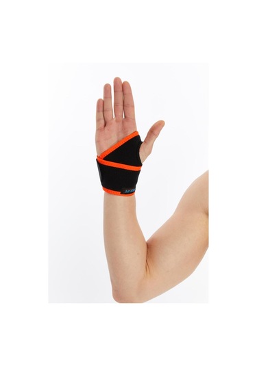 Prolife Ortopedi El Bilek Bandajı El Ve Bilek Ağrısı Bilek Destekleyici Siyah-turuncu