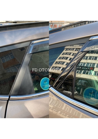 Hyundai Tucson 2015 - 2020 Kapı Direği Kaplama Piano Black Renk