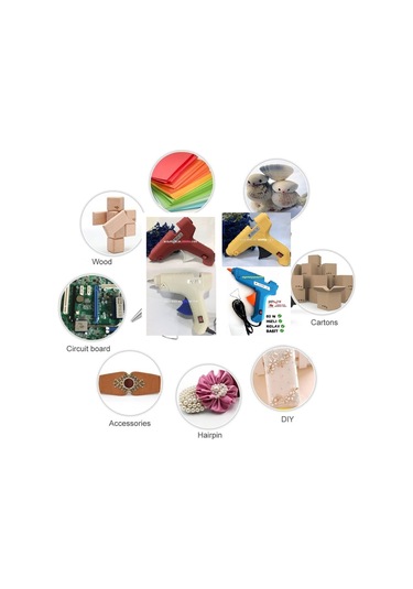 Silikon Tabancası 60 W Anahtarlı Sıcak Silikon Mum Kalın 1 Adet Beyaz