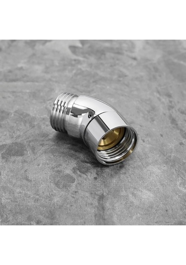 135 Derece Duş Kolu Dirseği Adaptörü, El Tutma Duş Başlığı Dirseği Adaptörü, Krom