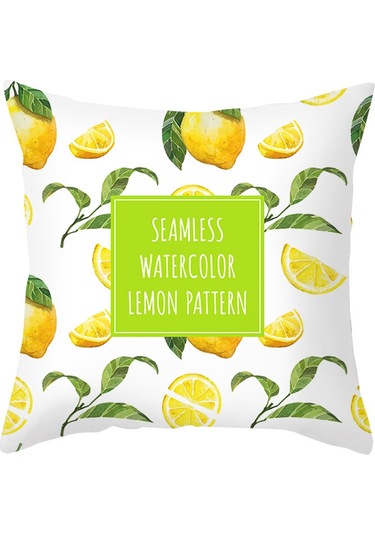 Yeni Sade Tarzda Baskılı Yastık Kılıfı No.67 Ekru