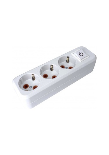 Asel Topraklı Grup Priz 3 Lü Anahtarlı Klemensli ASL-200