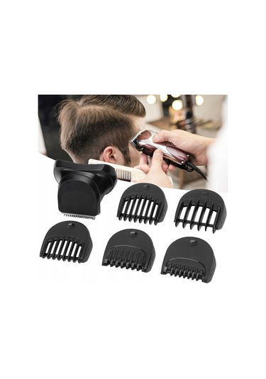 Mufunye Braun Seri 3 Uyumlu Tıraş Makinesi Bileşeni Seti - 5 Adet Rehber Tarak 1/2/3/5/7mm + 1 Adet Tıraş Başlığı - Keskin Bıçaklı, Hassas Kesim - Yedek Parça Zr-7976