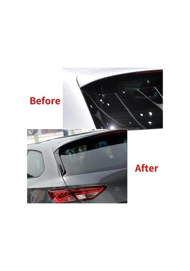 Seat Leon 5f Fr Mk3 Arka Karbon Fiber İçin Araba Pencere Trim Dudak Spoiler
