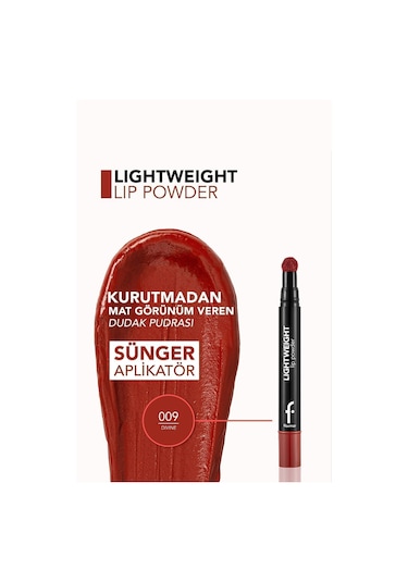 Flormar Ruj - Lightweight Lip Powder 009 Divine 33000116-009