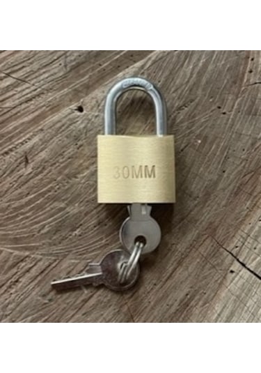 Trm Pirinç Asma Kilit 30mm Paslanmaz Çelik Milli Asma Kilit