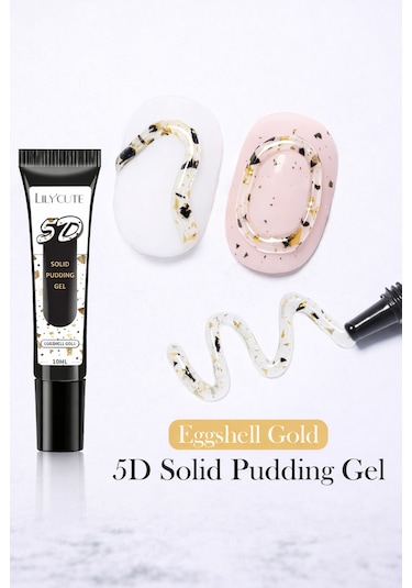 Lilycute Solid Pudding Gel 5 D 10 Ml Eggshell Gold