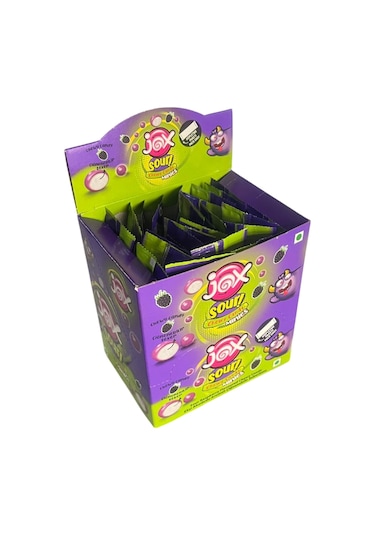 Jox Minies Ahududu Aromalı Ekşi Şekerleme 10 Gr 24 Adet