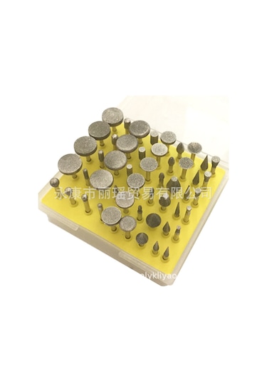 Lemestar 50'li Elmas Matkap Ucu Seti - Döner Alet, Kuyumculuk, Mermer, Porselen İçin Taşl,gümüş