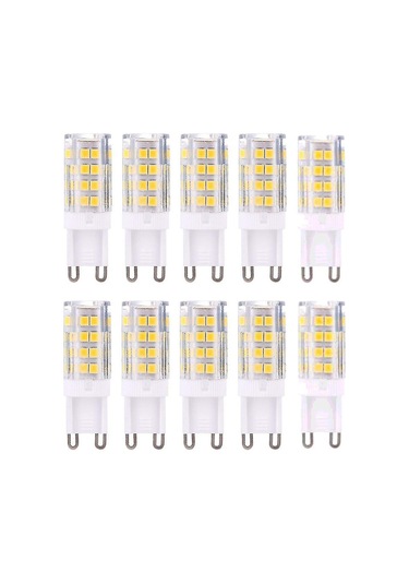 G9 Led Ampul, Sıcak Beyaz 3000k G9, 40w Halojen Ampule Eşdeğer, Kısılamaz, 10'lu Paket Hsby