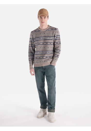 Colin's Colins Regular Fit Gri Erkek Kazak Cl1066334 Gri