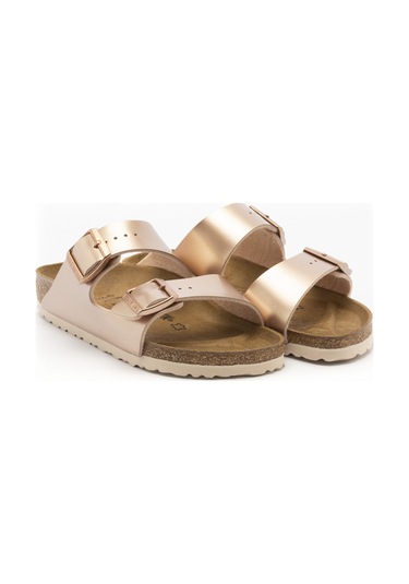 Terlik Kadın 1012478 Arizona Birkenstock Bf Electrıc Metallıc Copper Null Bakır