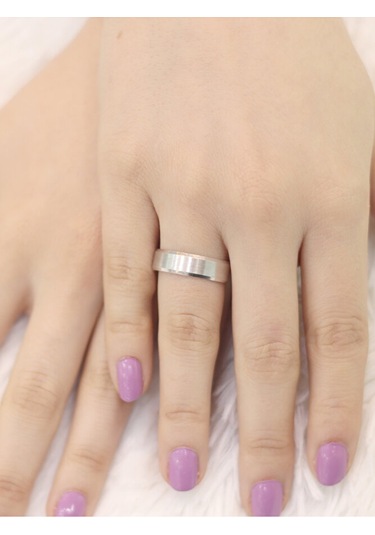 14 Ayar Altın Gümüş Renk Alyans Yüzük