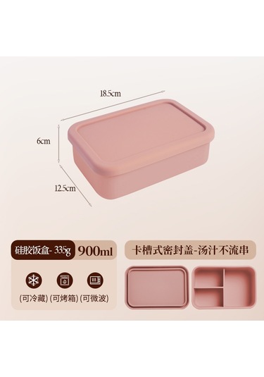 Mikrodalga Fırında Isıtılabilir Silikon Yemek Kabı D-6 Kırmızı