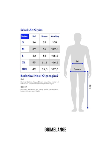 Rowan Erkek Relaxed Içi Şardonlu Önü Nervürlü Dekoratif Etiketli Vizon Eşofman Altı