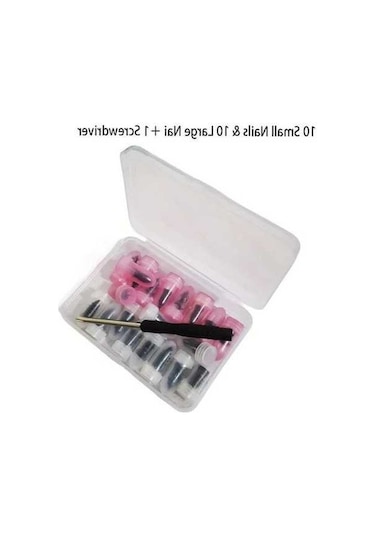 Fastbuy Turcoshop11 20'li Lastik Çivi Seti: 10 Küçük 10 Büyük Oto Ve Motosiklet Lastik Tamir Çivileri