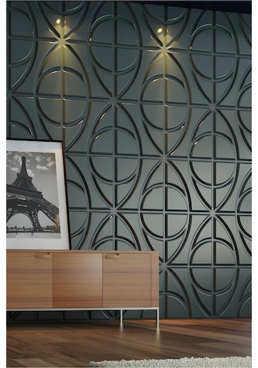 3 Boyutlu Boyanabilir Pvc Duvar Paneli Trend 50-50 Cm 4 Adet-1 Metrekare