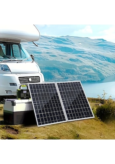 Trendooze Gaojunshop01 2x 100a Solar Panel Seti, Timsah Ağız Bağlantılı Karavan Kamp