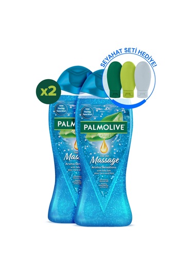Palmolive Aroma Sensations Feel The Massage Banyo Ve Duş Jeli 500 ml X 2 Adet + Seyahat Kiti Hediye