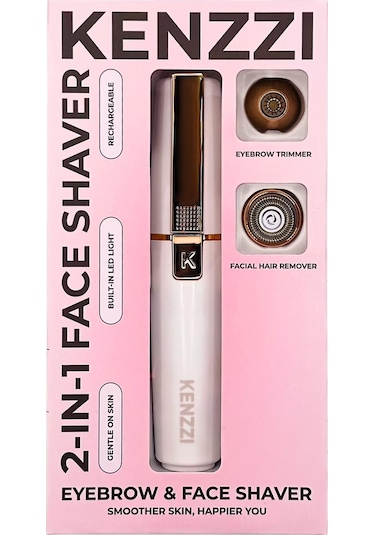 Kenzzi Şarjlı Led Işıklı Yüz Ve Kaş Şekillendirme Tıraş Makinesi