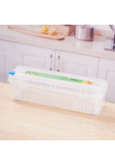 Gajeena Yeni Model Çift Yönlü Kayar Bıçaklı Mutfak Filmi Kesici, Ev Ve Ticari Kullanıma Uygun, Duvar Montajlı Süngerli Kutusu 35.5 11.5 11.5cm Diğer