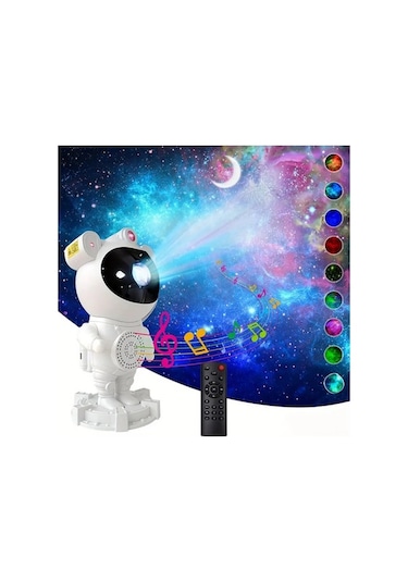 Artfulabode Bluetooth Yıldız Projeksiyon Lambası - 8 Müzikli, Zamanlayıcılı Gece Aydınlatma