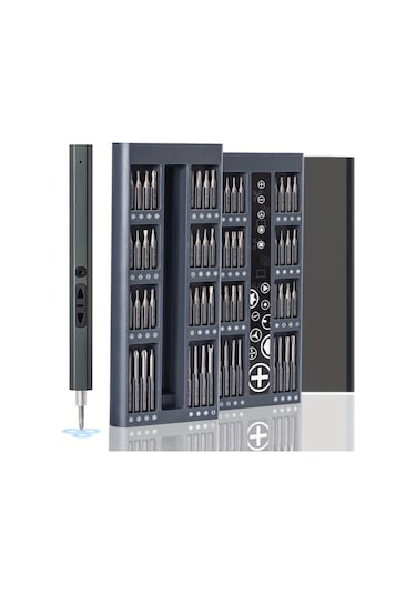 Tcherchi LJ11043 66 In 1 Arada Hassas Küçük Akülü USB Şarjlı Tornavida Seti