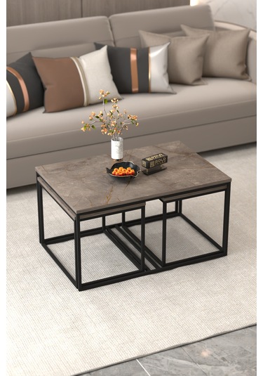 Tv Sehpası Tv Ünitesi Atlantik Çam Antrasit Gold 160 Cm Linya 5040 Çok Renkli