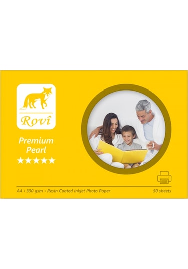 Premium İnci Fotoğraf Kağıdı - 300gsm - 50 Yaprak 10X15