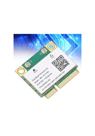 Yaleker Intel 7265ac Çipli Mini Pcı-e Ağ Kartı, 1200mbps 2.4/5g Çift Bant, Bluetooth 4.2, 802.11ac Desteği