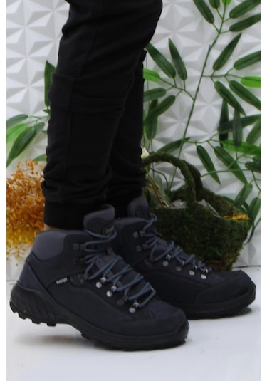 Scooter M4107 Gri Asfalt Anatomik Orijinal Ürün Hakiki Deri Su Geçirmez Erkek Bot 001