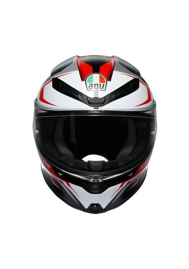 Agv Kapalı K6 S MPLK Karve Mat Siyah Wht Kırmızı Configuration  Motosiklet Kaskı.