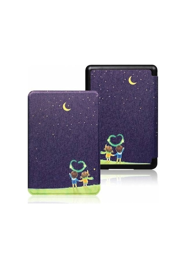 Cosmostech Amazon Kindle Paperwhite 4 Kılıfı Mor