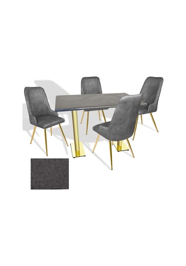 Karanfil Gold Werzalit - Çırağan Gold Masa Takımı 80x140