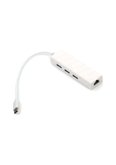 Yediverenbilişim Dark Usb 3.1 Typec 3 X Usb3.0 Hub Ve 1 X Gigabit Ethernet