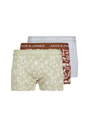 Erkek Desenli 3'lü Boxer Paketi - Corals - 12277701 Desert Sage