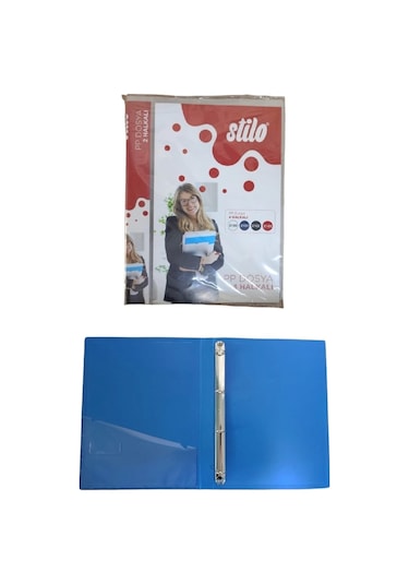 Stilo 4 Halkalı Pp Dosya Mavi / 2 Adet