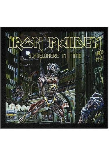 Iron Maiden Somewhere İn Time Albüm Arma Peç Patch Yama Çok Renkli