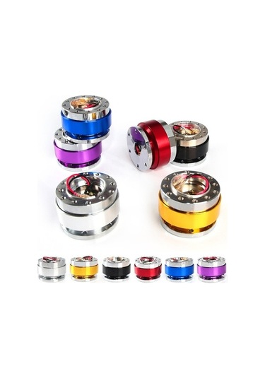 Novahub Universal 60mm Araba Direksiyon Hızlı Bırakma Hub Adaptörü Snap Off Boss Kiti Mor