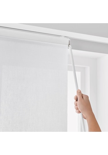 Perde Çekme Çubuğu, Beyaz, 110 Cm Beyaz