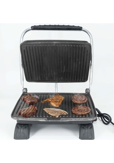 Dökümix Demir Döküm Siyah 1800 Watt 4-6 Dilim Ev-sanayi-büfe Tipi Tost Makinası Ve Izgara