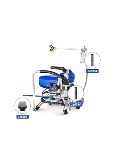 Xurunkeji 246385 287032 246384 Havasız Püskürtücü Filtre Ekran Seti 3, 5 Ve 5'li Paket Emiş Borusu Filtre Ekranı Püskürtücü Pompası İç Çekirdek