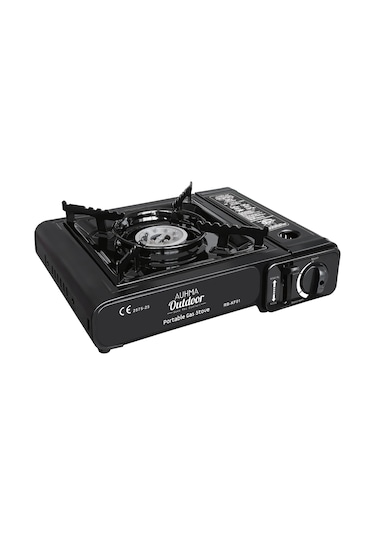 Auhma Rb-kf01 Portatif Kamp Ocağı 2.3kw Siyah Taşınabilir Tekli Gazlı Ocak Rüzgar Geçirmez, Pikn Siyah