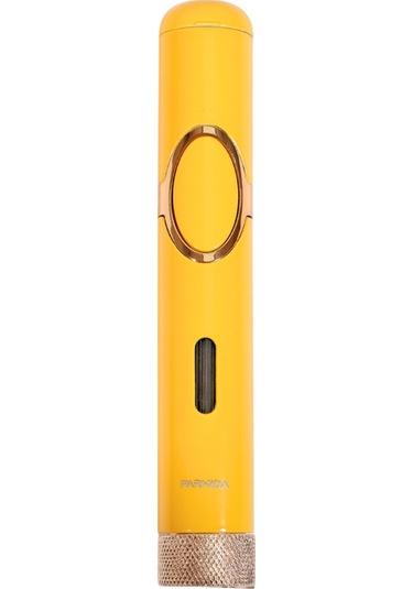 Parmida Tek Torch Pürmüz Delicili Sarı Metal Puro Çakmağı - Tr9520