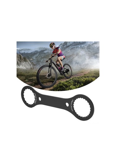 Xindoker Alüminyum Bb44-46 Orta Eksen Anahtarı, Sram Dub/gxp Uyumlu, 16/24 Dişli, T6 Isıl İşlemli, Kaymazsız Takım Ve Çıkarma Aracı Siyah