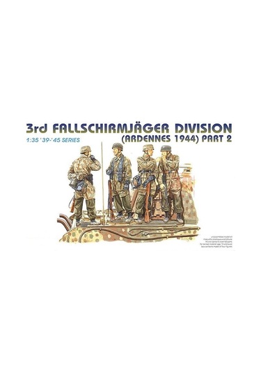 Dragon 6143 1/35 3. Paraşütçü Tümeni Asker Figür Maket Seti Arden