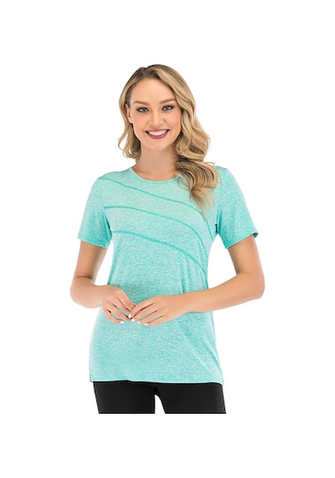 Suofeng Nefes Alabilen Yoga Tişörtü - Ter Emici Ve Rahat, Spor Giyim İçin Mükemmel Yeşil