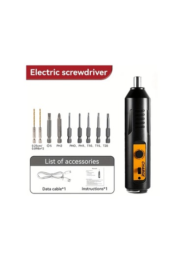 Honeybeeshop 12 Adet Kablosuz Elektrikli Tornavida Seti 3 6v Şarjlı Matkap Usb Şarj Lityum Pil Ev Onarım Aksesuarlar Dahil