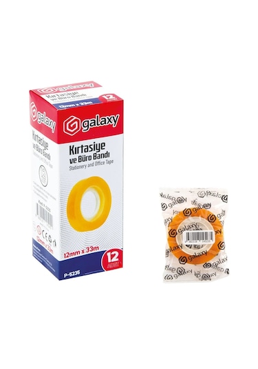 Fixpoint Kutulu Kırtasiye Bandı 12mmx33mt Galaxy P-5235
