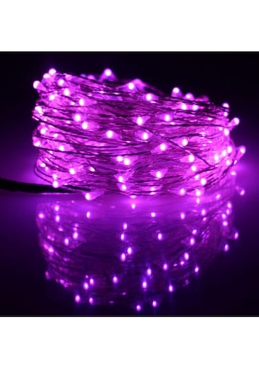 Peri Led 10 Metre Pilli Mor Renk Dekoratif Aydınlatma Led Işık Mor